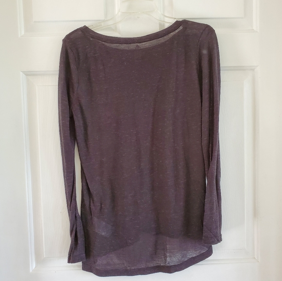 Adidas/ gray long sleeve burn out tee - Picture 4 of 4